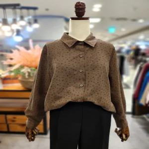 스웨이드 튤립 셔츠 A25SH5402