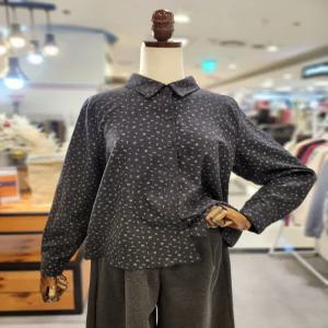 스웨이드 튤립 셔츠 A25SH5402