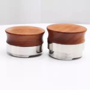 우드 커피 템퍼 디스트리뷰터 레벨링툴 58mm 탬퍼 핑매트 바리스타용품 보관 받침대 홈카페 머신 스팀피쳐