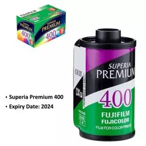 즉석카메라필름 Fujifilm Superia 프리미엄 400 컬러 35mm 필름 36 노출 엑스트라 135 포맷 카메라용 만료