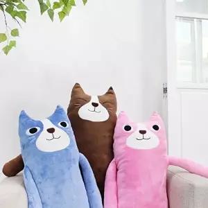 고품질 1+1 노르웨이캣 바디필로우 헬로캣 손목 차량용 슬리핑 에어매쉬 허리 안전벨트 허그 W14EED8