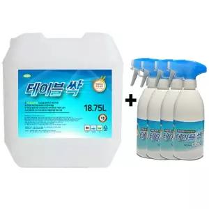 테이블싹 18.75L X 공병500ML 4개식탁세정제주방세제 크리너 클리너 닦는