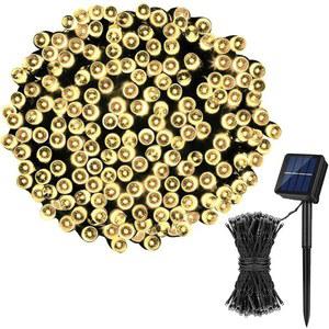 20 50 LED 태양열 6V 야외 라이트 가랜드 요정 스트링 램프 방수 크리스마스 정원