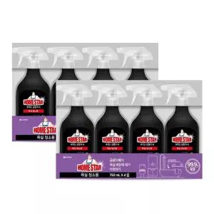 홈스타 욕실용 클리너 750ml x 4개 2팩세정제 실청소 실세제 세면대 변기 조세제 타일 크리너 배수구 배수