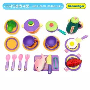사회성발달 말랑말랑 요리소꿉놀이세트(25P) 조카선물 상호놀이 상황놀이