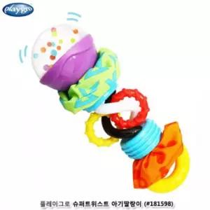 슈퍼트위스트 아기딸랑이 (181598) 감각자극 촉감 장난감 완구 유아 치아발육기 랭이