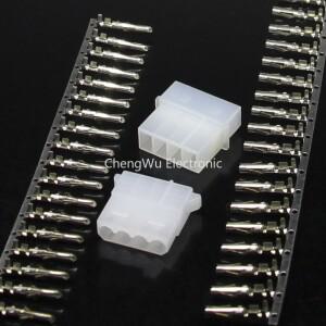 10 세트 ATX  EPS Molex 5.08 Mm 4 핀 수암 전원 커넥터 하우징  컴퓨터 터미널
