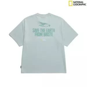 매장정품 NATIONALGEOGRAPHIC 내셔널지오그래픽 남여공용 디자인물 그래픽 반팔티2 (세미오버핏) N242UTS27