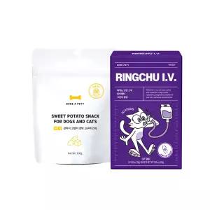 본아페티 고양이 관절 츄르 I.V. 조인트 15g, 30개+호박 고구마 수제 간식 100g