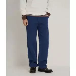 매장정품 BEANPOLE 빈폴 MEN 가먼트다잉 세미와이드 팬츠 - 블루 BC6321C27P 1541892