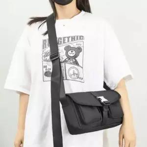데일리 남녀 공용 슬링백 검정 가방 크로스 메신저백 슬림형 포켓 슬링백가방 남자슬링백