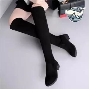 여자 롱부츠 스웨이드 가을 데이트 스타일 여성롱부츠 롱부츠코디 가을롱부츠 종아리부츠