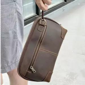 심플 가죽 클러치백 미니 파우치 화장품 수납 가방 1P 데일리 파우치백 레더클러치백