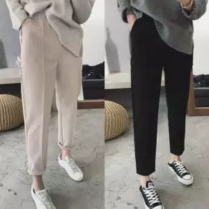 모직 핀턱 밴딩 슬랙스 팬츠 HH-A75 PtR7+7Lhl