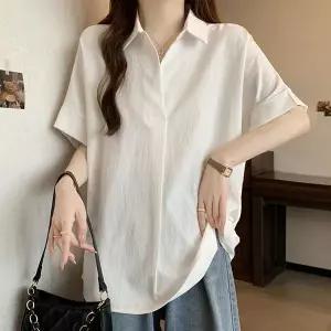 [하프클럽/]사이크 데일리 오픈카라 셔츠 blk004763