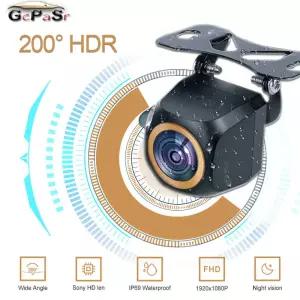 GcPaSr AHD 1920x1080P 자동차 후방 카메라 200 Fisheye Golden Lens 풀 HD 야간 차량 후면 후진 전면