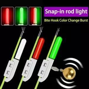 5개 전자 낚시 라이트 스틱 로드 벨 어트랙터 발광 플로트 LED CR425 배터리 없음 USB 충전 피쉬 바이트