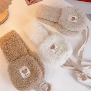 오너클랜 WL 여성 귀여운 뽀글이 털 귀마개 귀덮개 귀도리 귀도리 방한귀마개 귀돌이 귀덮개