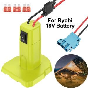 Ryobi ONE + 18V Nimh/Nicd/리튬 이온 배터리 용 어댑터 12AWG 와이어가있는 RYOBI DIY 파워 휠 도구 커넥