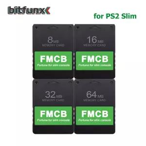 Bitfunx Fortuna FCB Sony Playstation2 PS2 슬림 게임 콘솔용 무료 cBoot 메모리 카드