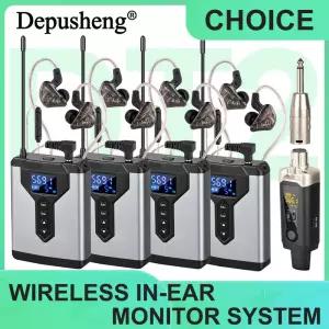 스테레오 UHF 인이어 모니터링 무선 시스템 DT1/2/4 라이브 음악 무대 공연 스튜디오용 송신기 및 수신기