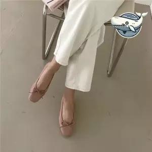 편안한 리본 장식 플랫슈즈 세련된 라운드형 플렛슈즈 메리제인슈즈 리본플랫