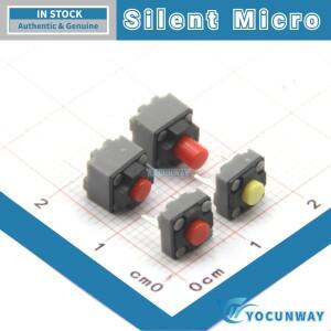 정통  Kailh 스퀘어 사일런트 마이크로 스위치 4.3mm 9.5mm 택트 무선 유선 마우스 버튼