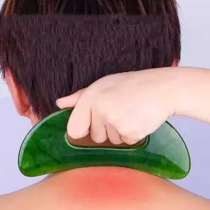 Gua Sha 남녀공용 경추 바디 마사지용 스크래핑 보드 소형 심피 송진 밀랍 핸드 헬드