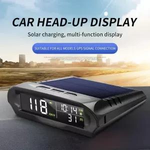 자동차 HUD 헤드 업 디스플레이 범용 Beidou 위성 속도 주행 거리계 태양 광 무선 GPS 고도 온도 계측기