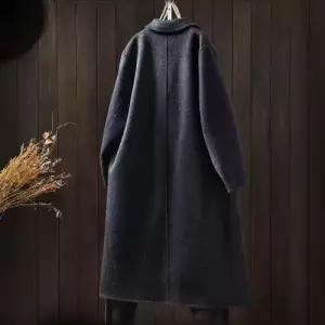 엘럽 여사친 롱 울 모직 가을 정장 재킷 코튼 코트 칼라 원템3