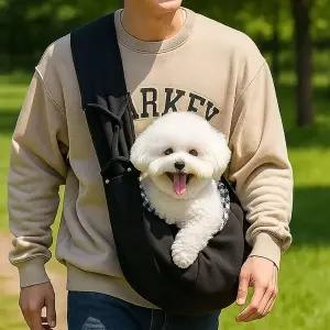 [콩심팥심]반려동물 외출가방 슬링백 강아지 고양이 크로스백