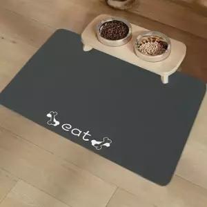 [반려] 강아지 규조토 흡수왕 식기매트 밥그릇매트 80x50cm