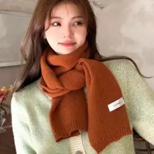 포근한 골지 니트 넥워머 겨울 목도리 7color 보온 방한 스카프 넥게이터 숄 긴목도리
