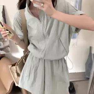 오너클랜 WL 트레이닝 세트 집업 아노락 반바지 투피스세트 LDN-20250224 여성아노락 아노락세트