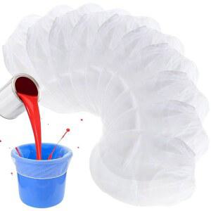 Sukh 10PCS 페인트 스트레이너 백 - 5갤런 필터 버킷(탄성 드로스트링 탑 오프닝 나일론 메쉬 화이트 파인 백) 정원 가꾸기용