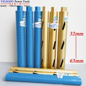 건식 다이아몬드 코어 비트 직경 32 40 51 56 63mm x 450mm 벽돌 벽, 강철 콘크리트 드릴링 구멍용 및 습식