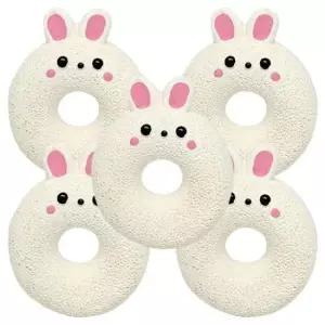 [반려] 강아지 라텍스 장난감 래빗 5P 도넛 삑삑이 토이 터그