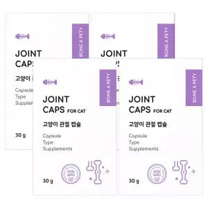 본아페티 고양이 캡슐 영양제 고기능성 관절건강, 60캡슐, 4개
