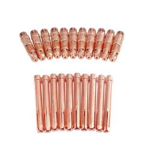 10Pcs 아르곤 용접 TIG 인버터 DC 기계장비 1.6mm2.0mm2.4mm3.0mm3.2mm 콜레트 바디 및