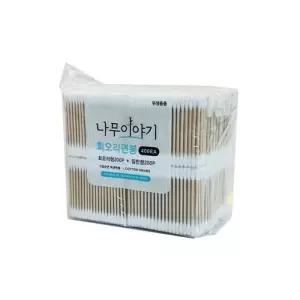 [룽스_62](세트)회오리형200P+일반200P x 얇은면봉 5개