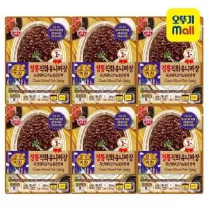 오뚜기 오즈키친 정통직화유니짜장 180g 6개