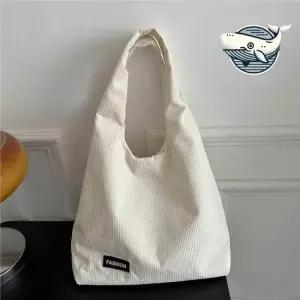 패치포인트 코듀로이 숄더백 많은수납 가벼운 데일리백 대용량비치가방 캔버스백