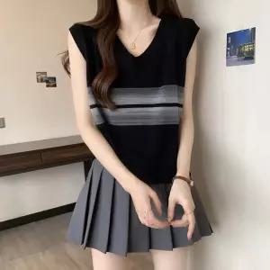 G126682 레이어드 V넥 니트조끼 간절기베스트
