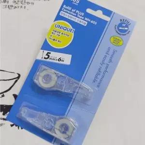 플러스 수정테이프 Whiper MR 리필 WH-605R 2개/팩 수정테잎 (WB49323)