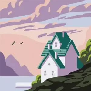 바닷가 풍경 수채화 그림그리기세트 미니 명화 홈갤러리 diy명화 명화그리기 diy명화그리기