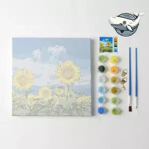 생생한 해바라기 유화 그림 그리기 아트풀 명화 DIY유화 DIY명화 명화그리기 유화그리기