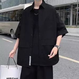 체크셔츠 스트라이프 빅사이즈 와이셔츠 반팔셔츠