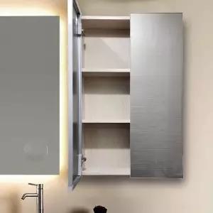 그레이 욕실 수건장 화장실 수납장 500x800 HLBATH 욕실상부장 (WE87BA7)
