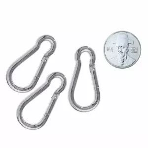 카라비너 4mm 스틸 강철비너 16개 캠핑장비 등산고리