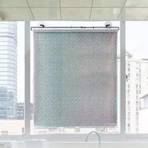 롤브라인드 창문 붙이는 햇빛가리개 실버 65X125cm WFLRZH2